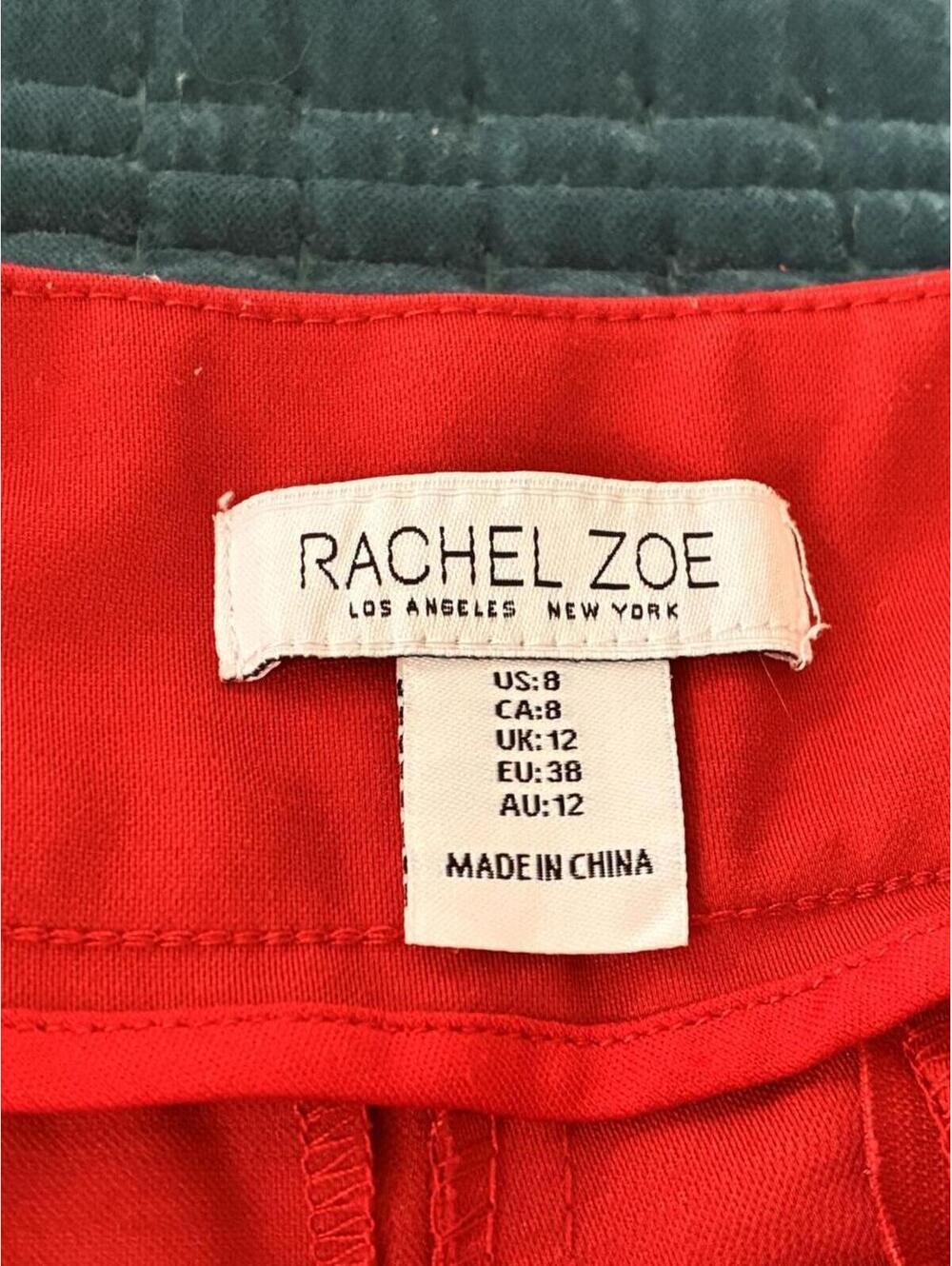 Rachel Zoe Red Stretch Leggings Size 8 - Picture 2 of 6